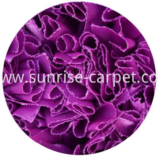 Polyester Shaggy Rug in Violet color